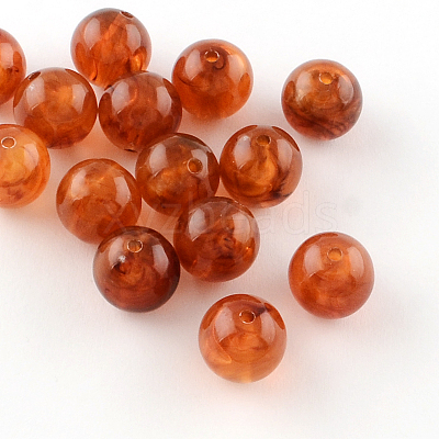 Round Imitation Gemstone Acrylic Beads OACR-R029-20mm-M-1