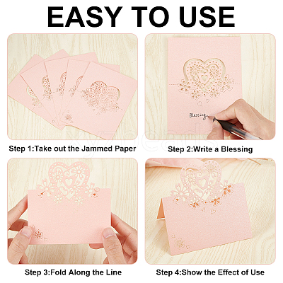 Paper Table Place Cards AJEW-WH0270-55B-1