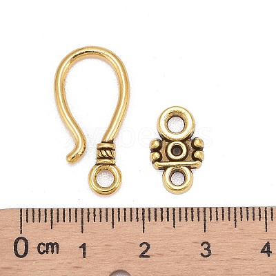 Tibetan Style Hook and Eye Clasps LS-GLF1278Y-1