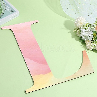 Letter Unfinished MDF Sheets WOOD-WH20012-008L-1