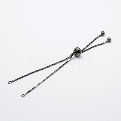 Rack Plating Brass Chain Bracelet Making KK-A142-018B-1