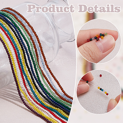26 Strands 13 Colors Glass Beads Strands GLAA-PH0003-79-1