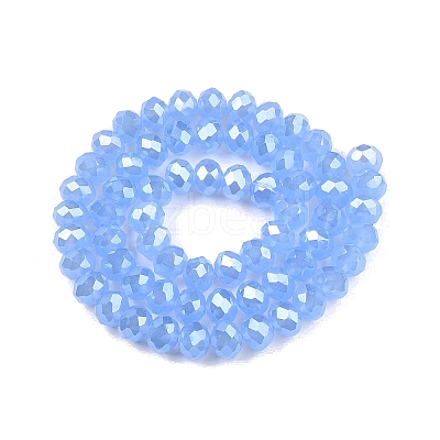 Electroplate Glass Beads Strands EGLA-A044-J8mm-A03-1