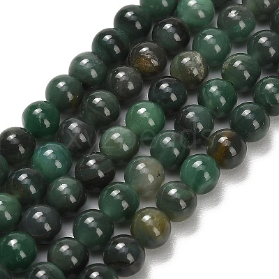 Natural African Jade Beads Strands G-F820-K02-6mm-1