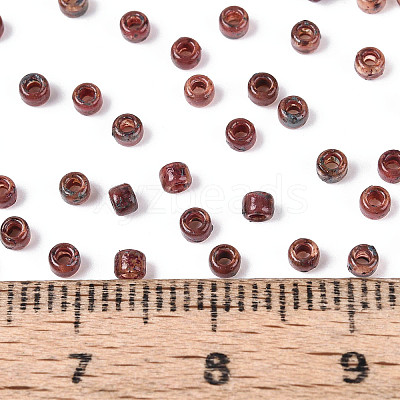 Picasso Cylinder Glass Seed Beads SEED-N011-01E-1