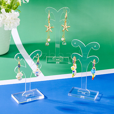 1 Set Acrylic Earring Display Tower Set EDIS-TA0001-003C-1