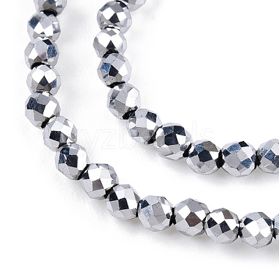 Electroplate Glass Beads Strands EGLA-T027-01S-1