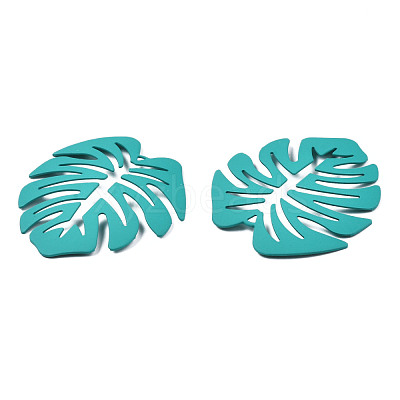 Spray Painted Iron Pendants IFIN-N008-025-B01-1