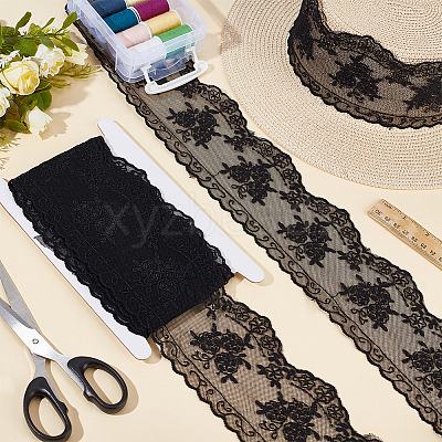 5Yards Polyester Fringe Lace Trim OCOR-CY0003-95A-1