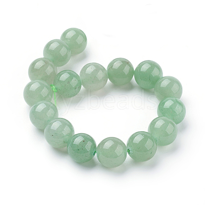Natural Green Aventurine Beads Strands X-G-G099-12mm-17-1