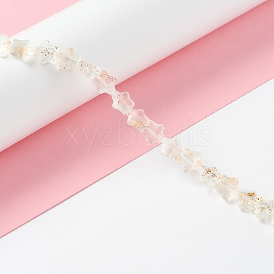 Transparent Glass Beads Strand GLAA-F112-04K-1