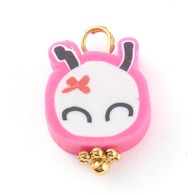 Polymer Clay Charms PALLOY-JF00681-1