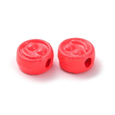 Spray Painted Alloy Beads PALLOY-M215-16I-1