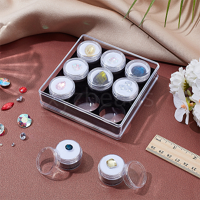 9Pcs Column Plastic Containers for Diamond CON-WH0095-133B-1