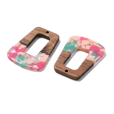 Resin and Walnut Pendants FIND-R051-02F-1