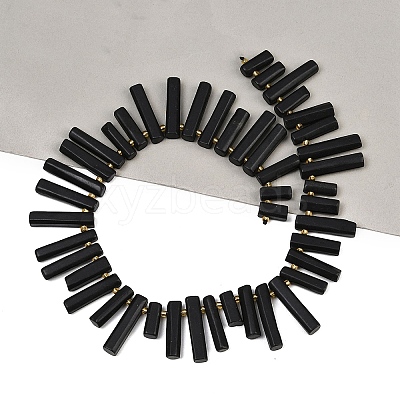 Natural Shungite Beads Strands G-F829-A06-01-1