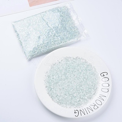 Transparent Colours Luster Glass Bugle Beads SEED-N005-001-A13-1