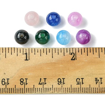 25Pcs Round Imitation Cat Eye Resin Beads RESI-FS0001-65A-1