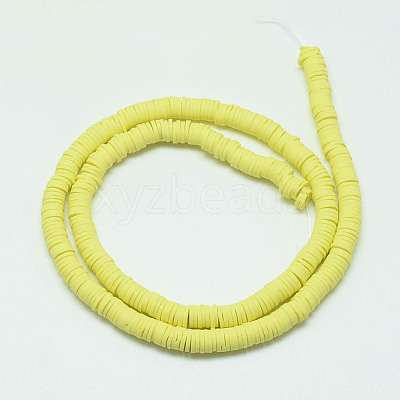 Handmade Polymer Clay Bead Strands CLAY-T002-6mm-01-1