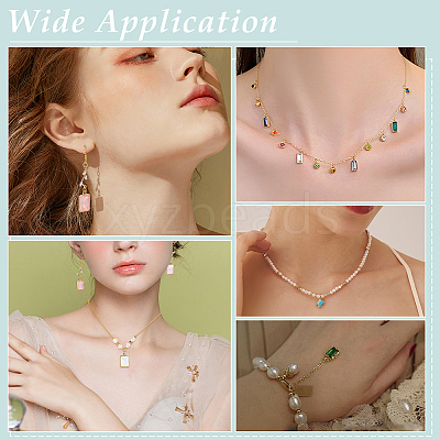 56Pcs 14 Colors Alloy Glass Pendants FIND-PH0027-90-1