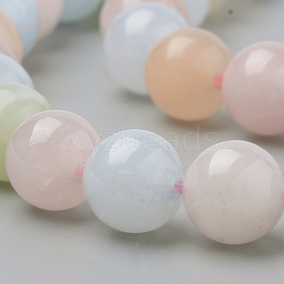 Natural Morganite Beads Strands X-G-Q961-08-6mm-1