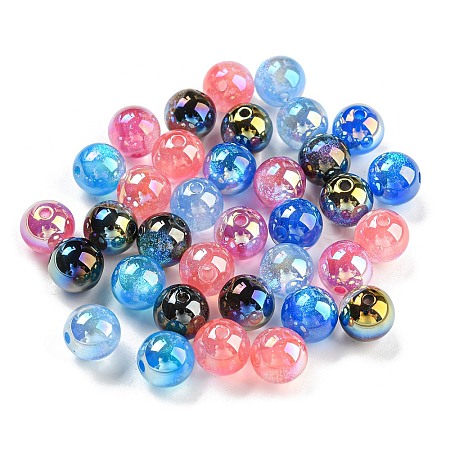 Iridescent Acrylic Beads MACR-F078-02B-1