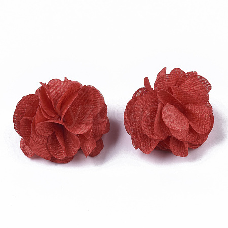 Polyester Fabric Flowers X-FIND-R076-02K-1