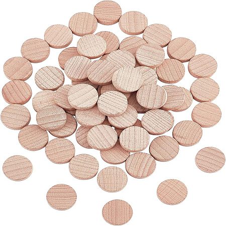 Beech Wooden Round Pieces WOOD-WH0119-05A-1