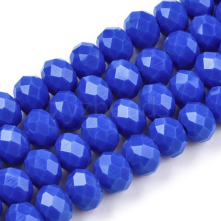 Opaque Solid Color Imitation Jade Glass Beads Strands LS-EGLA-A044-P3mm-D32-1