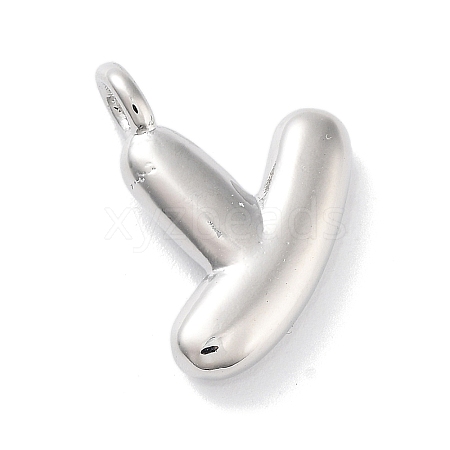 Rack Plating Brass Balloon Letter Pendants LS-KK-C050-01P-Y-1