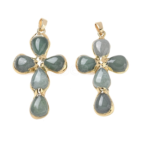 Natural Green Aventurine Pendants GG-CBA9F30-02G-16-1