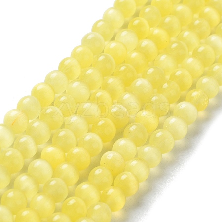 Cat Eye Beads Strands CE-R002-6mm-09-1