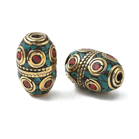Handmade Tibetan Style Beads KK-Z157-03AG-01-1