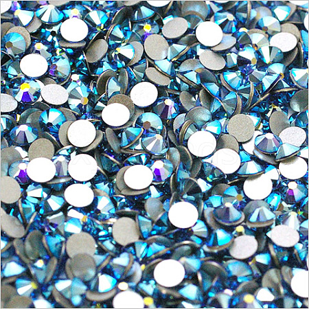 Glass Flat Back Rhinestone RGLA-C002-SS16-206AB-1