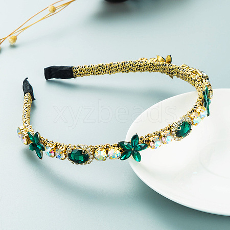 Alloy Rhinestone Hair Bands PW-WGB2D15-02-1