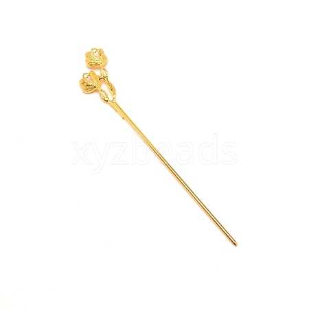 Alloy Hair Stick Findings FIND-WH0092-57G-1