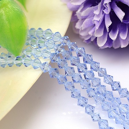 Faceted Imitation Austrian Crystal Bead Strands G-M180-6mm-14A-1