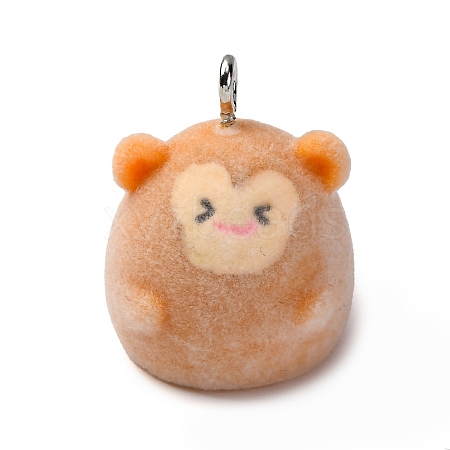 Flocky Animal Resin Pendants FIND-S001-05I-1