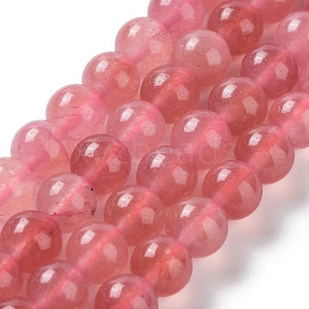 Dyed Natural Malaysia Jade Beads Strands G-G021-02B-09-1