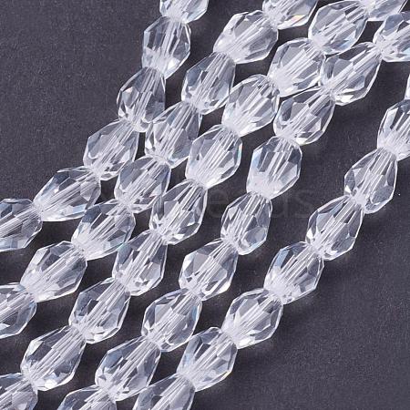 Glass Beads Strands X-GLAA-R024-6x4mm-12-1