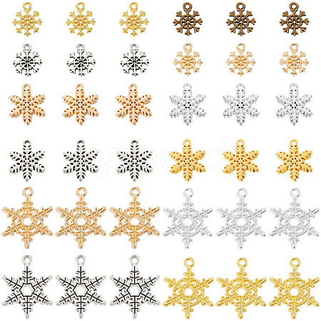 120Pcs 12 Styles Alloy Pendants FIND-SC0011-95-1
