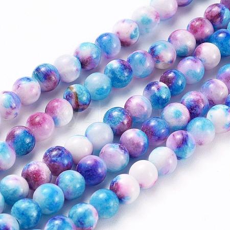 Natural Persian Jade Beads Strands G-H1625-6mm-PR19-1