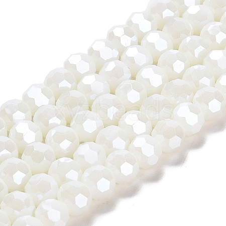 Electroplate Opaque Glass Beads Strands LS-EGLA-A035-P8mm-A01-1