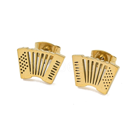 304 Stainless Steel Stud Earrings EJEW-G384-04A-1