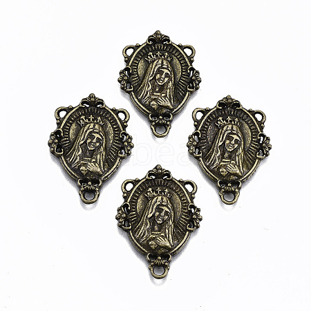 Tibetan Style Alloy Chandelier Component Links LS-TIBE-N011-002AB-NR-1