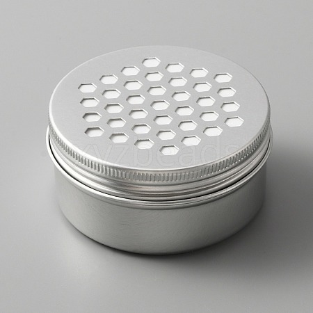 Aluminium Shallow Round Candle Tins AJEW-WH0312-59A-1