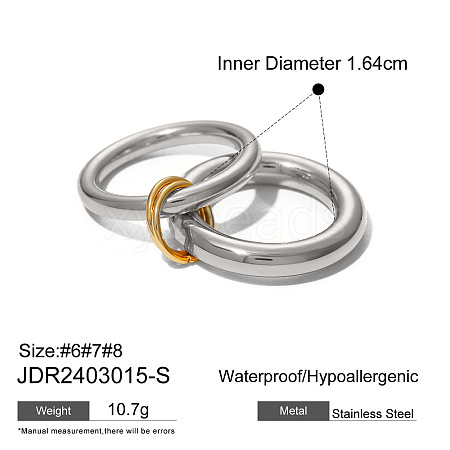 304 Stainless Steel Finger Rings FS-WGBE181-13-1