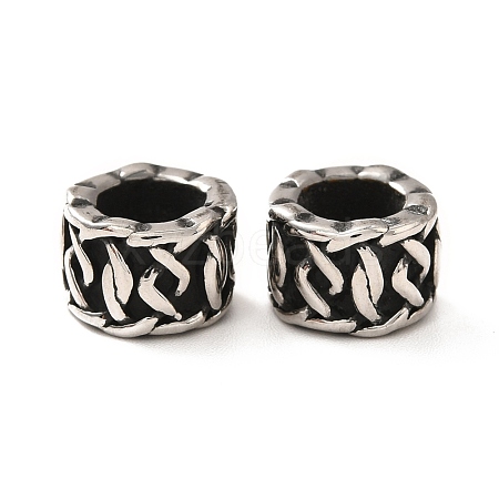 316 Surgical Stainless Steel European Beads High Polished STAS-A060-16AS-1
