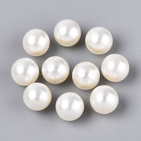 ABS Imitation Pearl Acrylic Beads OACR-S011-10mm-01-1