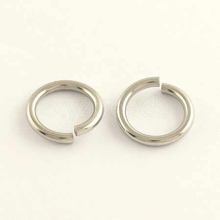 Tarnish Resistant 304 Stainless Steel Open Jump Rings STAS-R065-40-1